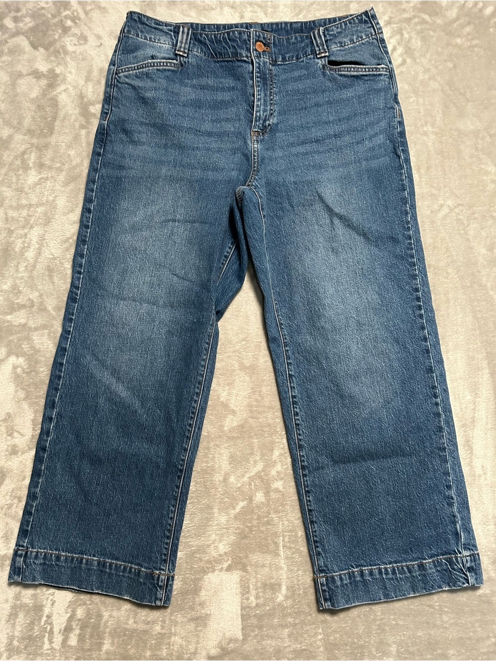 Talbots Classic Trouser Jeans Women’s 14P Petite Kinney Wash Denim